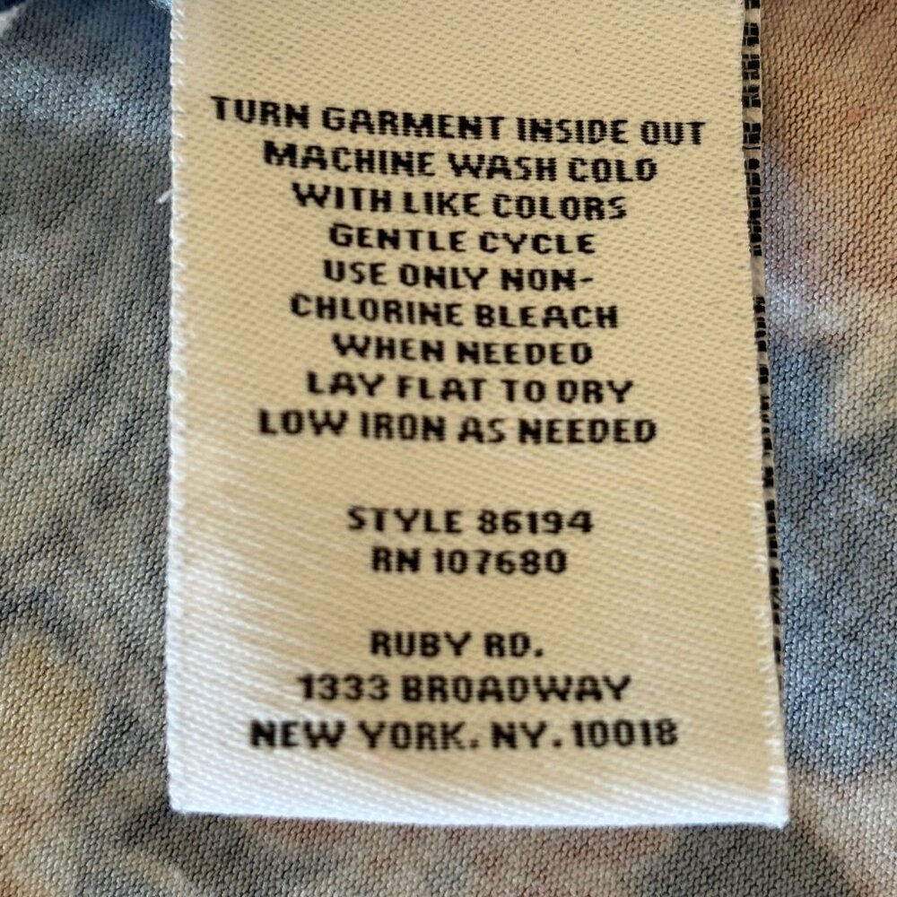 Ruby Rd. Fall Floral Shirt 3/4 Sleeve - Picture 12 of 12